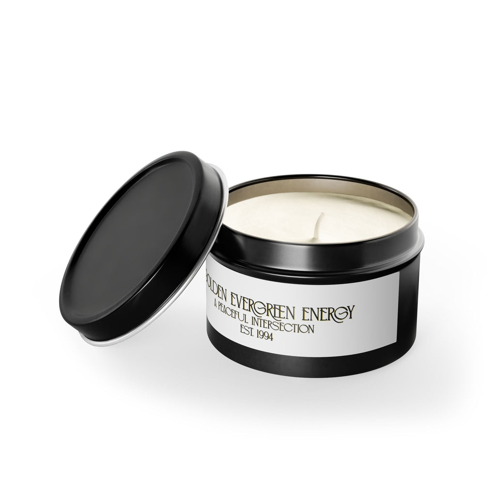 Golden Evergreen Energy Candles
