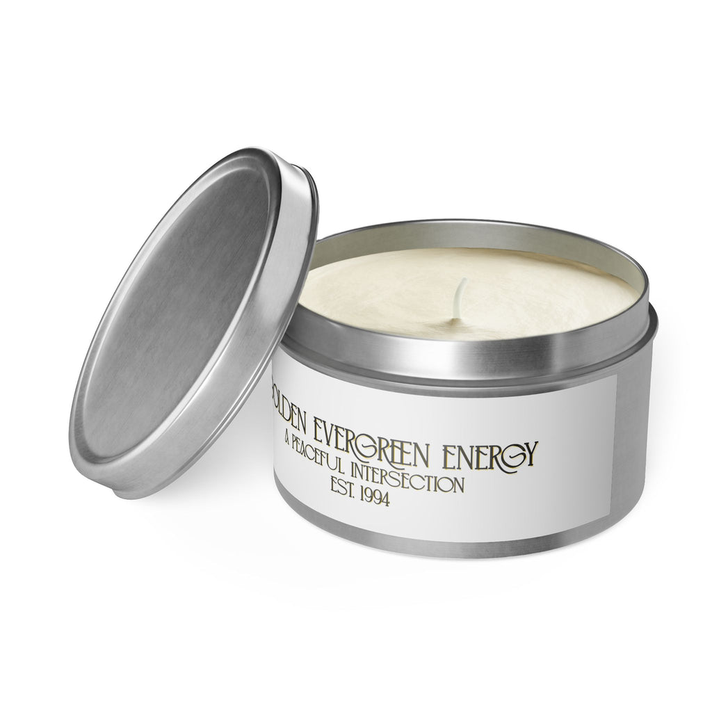Golden Evergreen Energy Candles