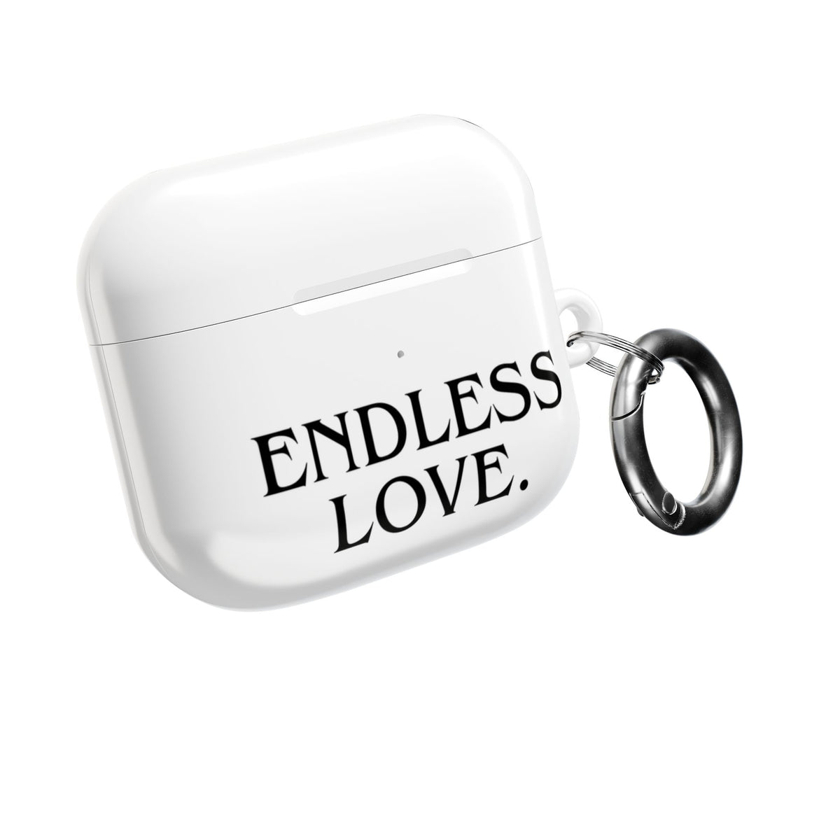 ENDLESS LOVE AirPod Case Minimal Romantic White Protective Case