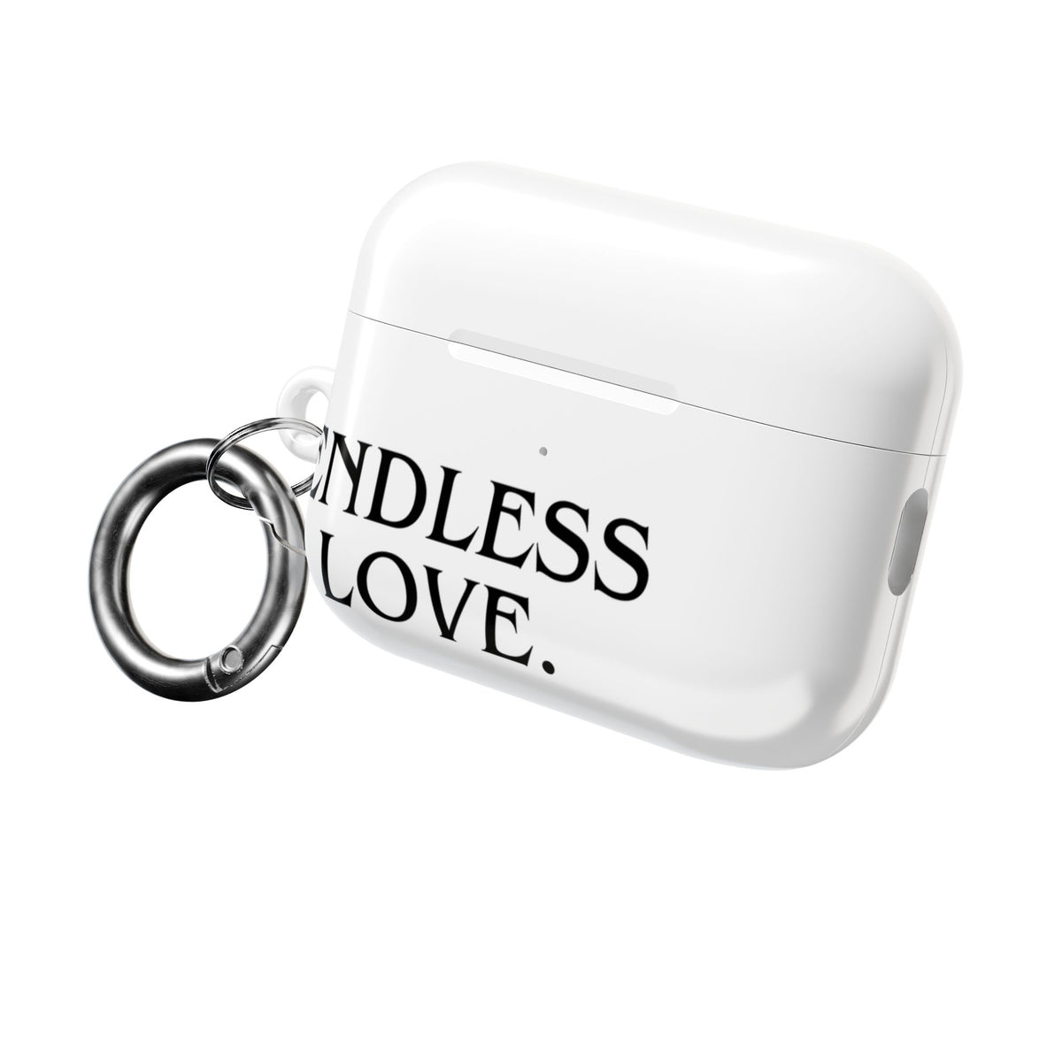 ENDLESS LOVE AirPod Case Minimal Romantic White Protective Case