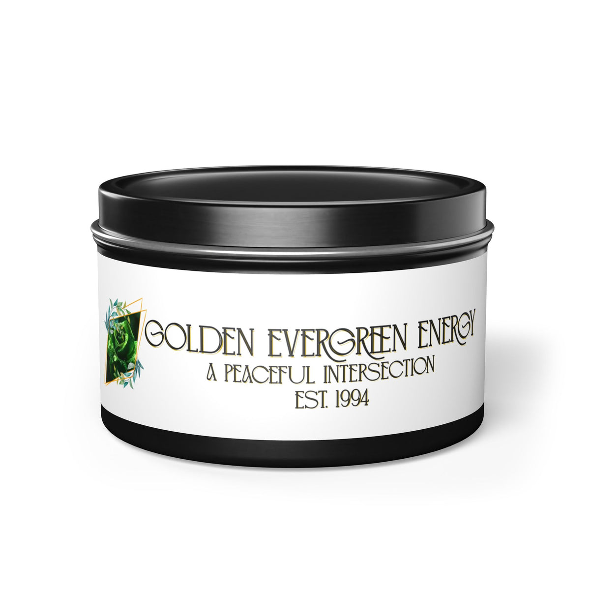 Golden Evergreen Energy Candles