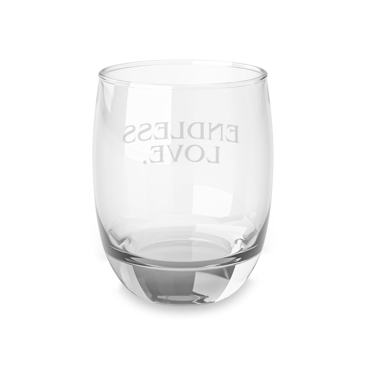 Endless Love Whiskey Glass Engraved Romantic Rocks Glass, Couples Anniversary & Valentine’s Gift