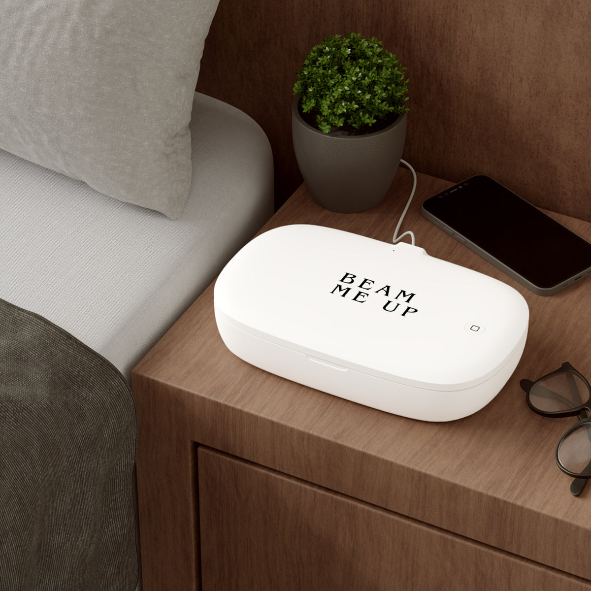 UV Wireless Charging Sanitizer Pad "BEAM ME UP"