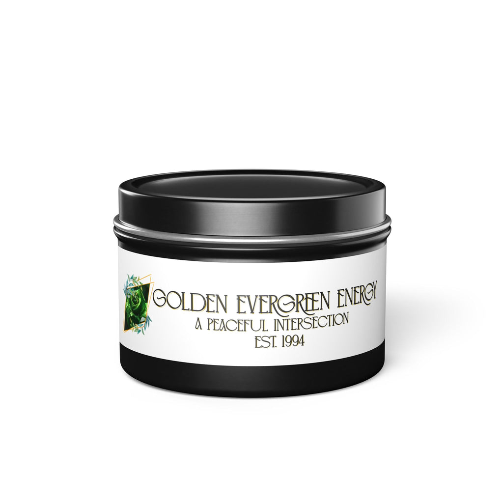 Golden Evergreen Energy Candles