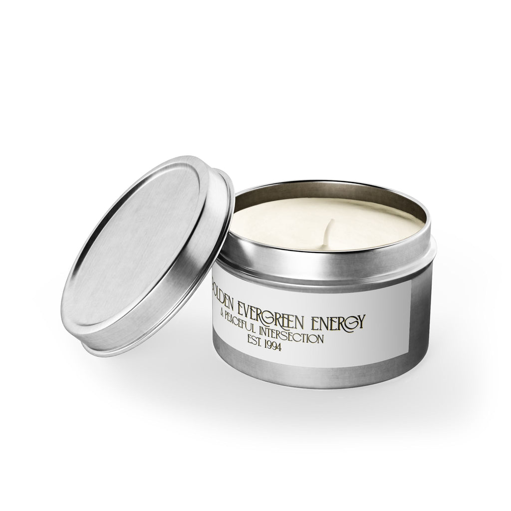 Golden Evergreen Energy Candles