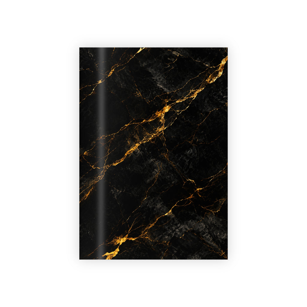 Black Marble Gift Wrap Roll with Gold Veins  Luxury Wrapping Paper