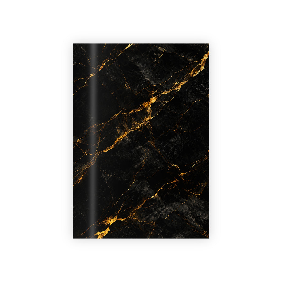 Black Marble Gift Wrap Roll with Gold Veins  Luxury Wrapping Paper