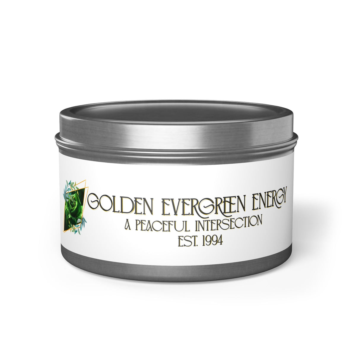 Golden Evergreen Energy Candles