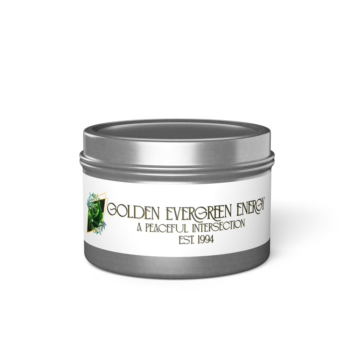 Golden Evergreen Energy Candles