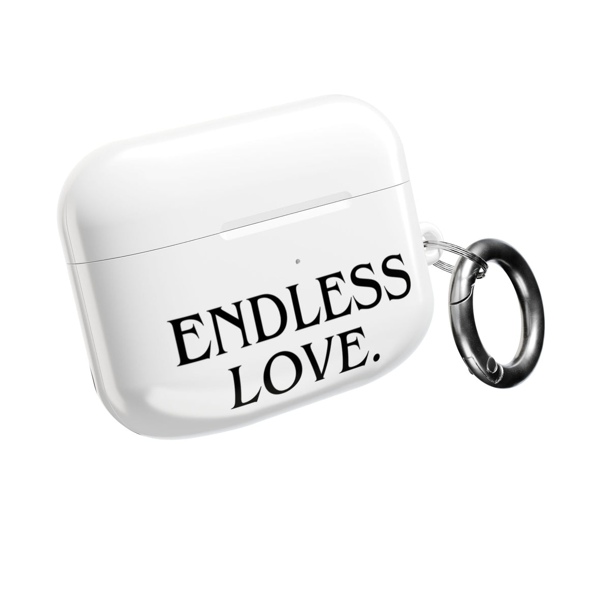 ENDLESS LOVE AirPod Case Minimal Romantic White Protective Case