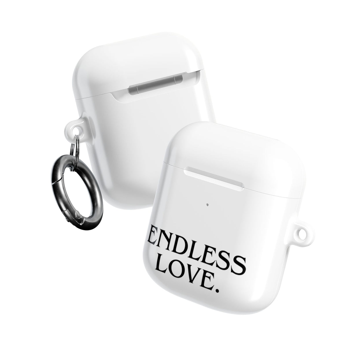 ENDLESS LOVE AirPod Case Minimal Romantic White Protective Case