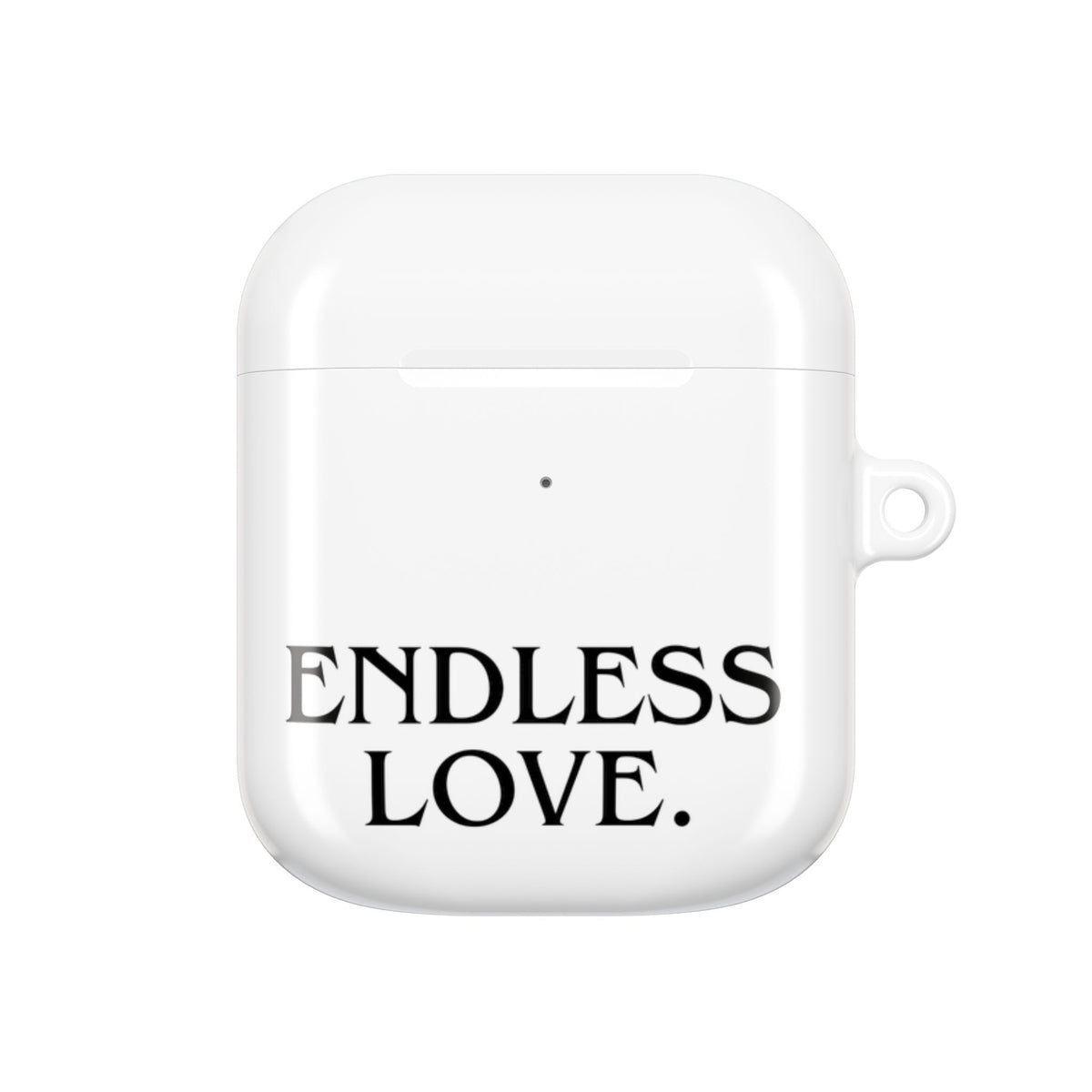 ENDLESS LOVE AirPod Case Minimal Romantic White Protective Case